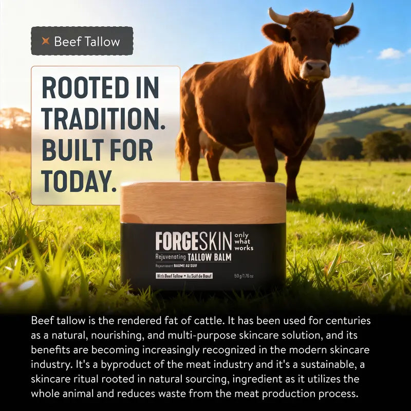 Tallow Anti-Aging Face Balm for Men – Hydrating & Firming Moisturizer for Dry Skin