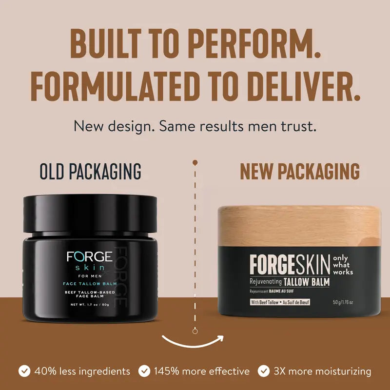 Tallow Anti-Aging Face Balm for Men – Hydrating & Firming Moisturizer for Dry Skin