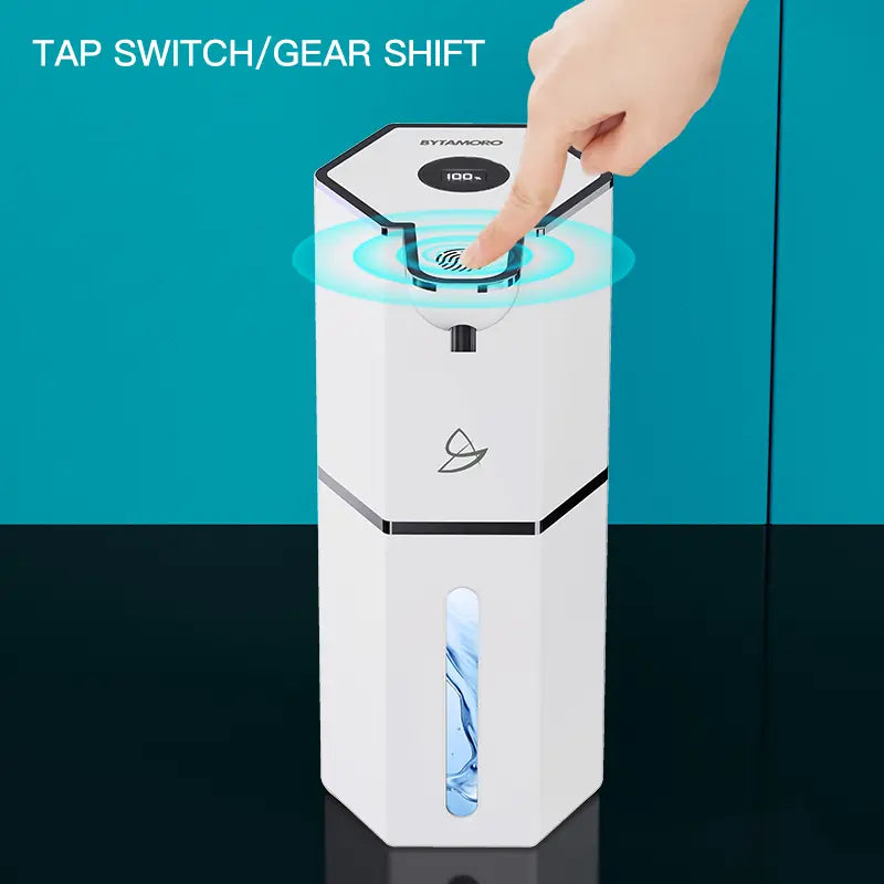 Automatic Foaming Soap Dispenser, USB Rechargeable, 4 Levels, Waterproof, Wall-Mount, 12oz
