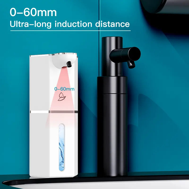 Automatic Foaming Soap Dispenser, USB Rechargeable, 4 Levels, Waterproof, Wall-Mount, 12oz